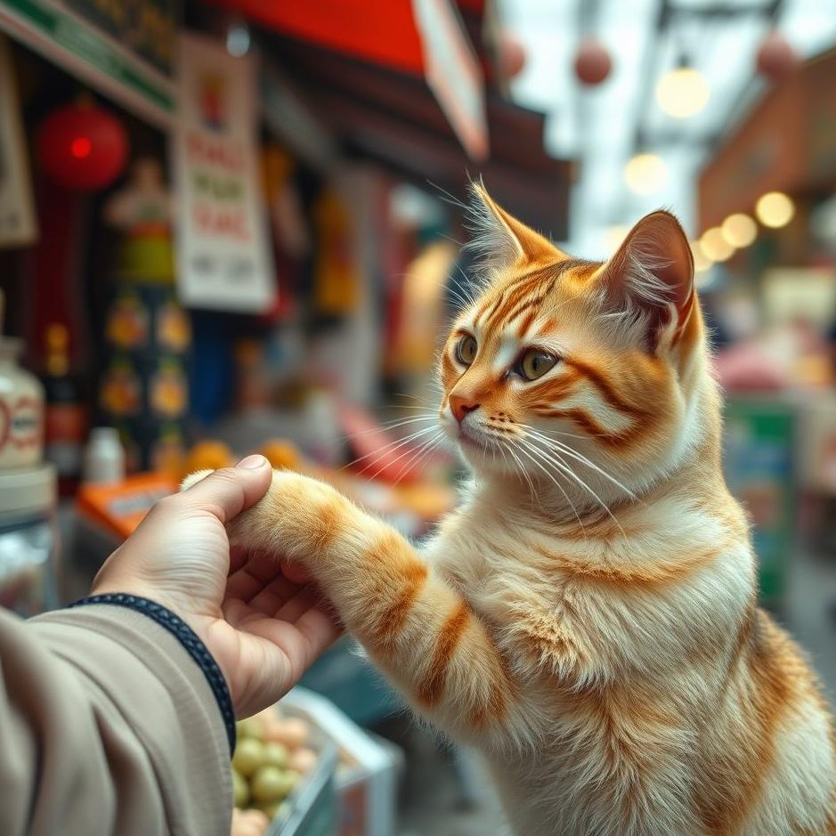 Dream : Buying a cat from the market in your dream
