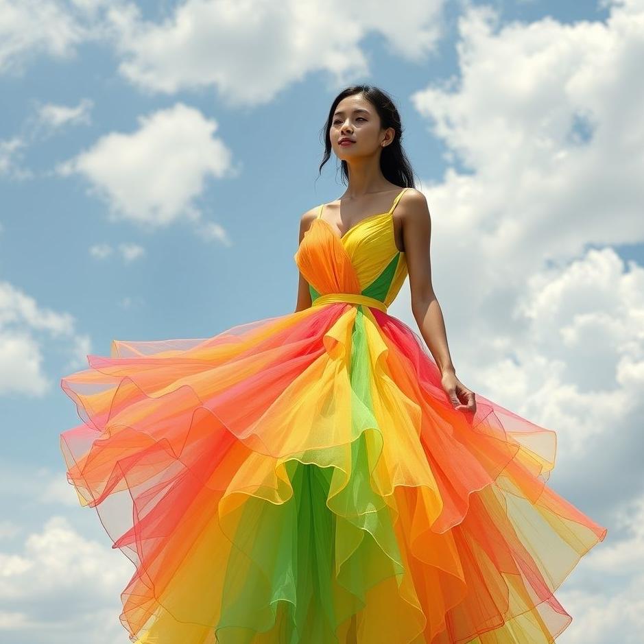 Dream : Buying a colorful dress in a dream