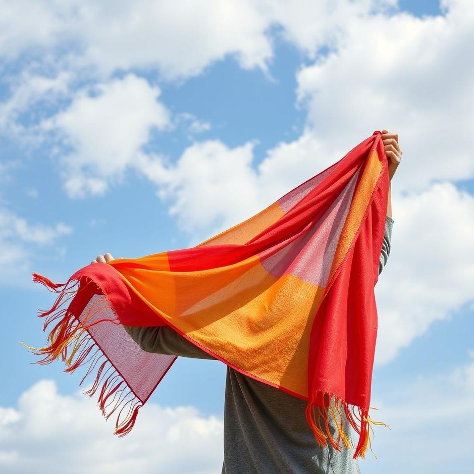 Dream : Buying a colorful scarf in a dream