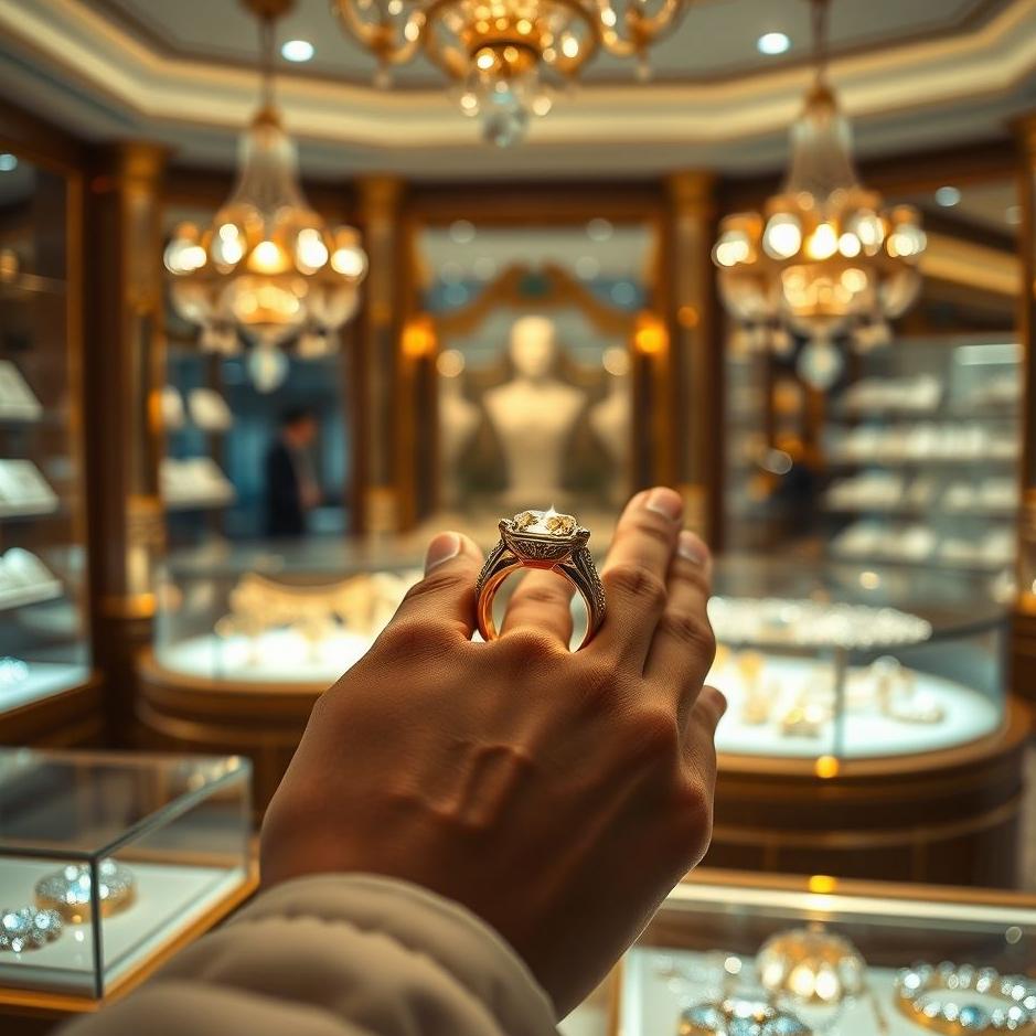 Dream : Buying a gold ring from a jeweler in a dream