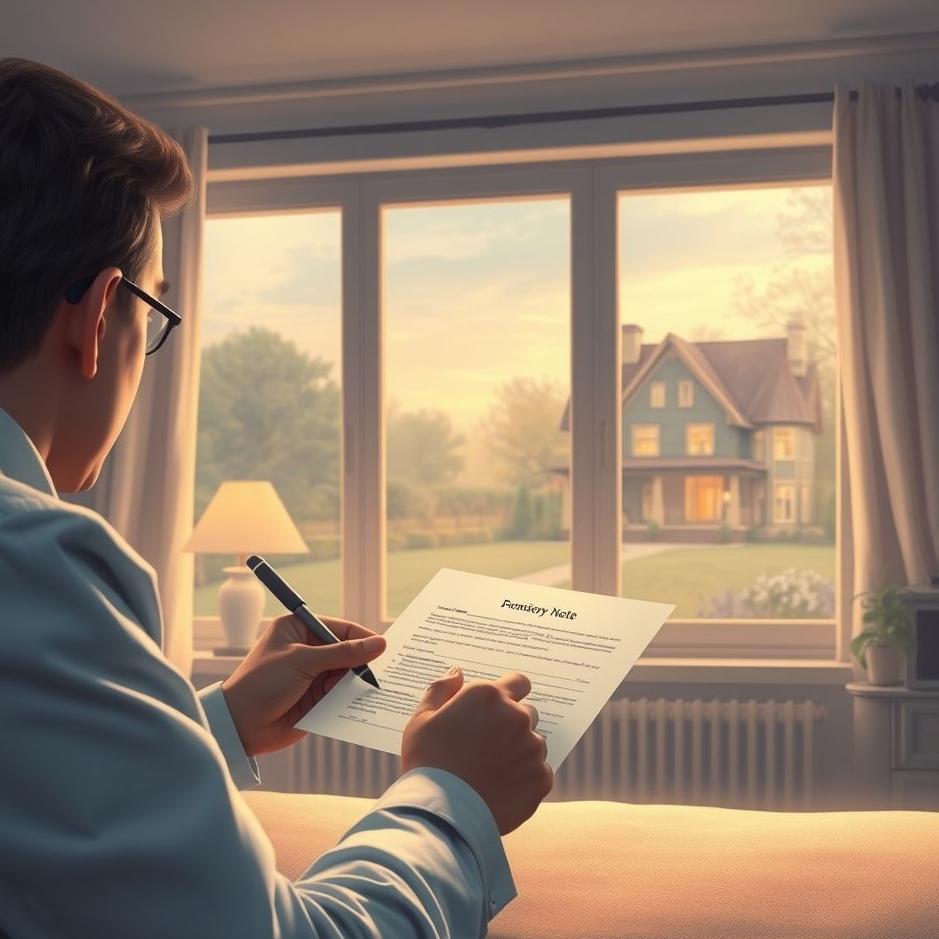 Dream : Buying a house with a promissory note in a dream