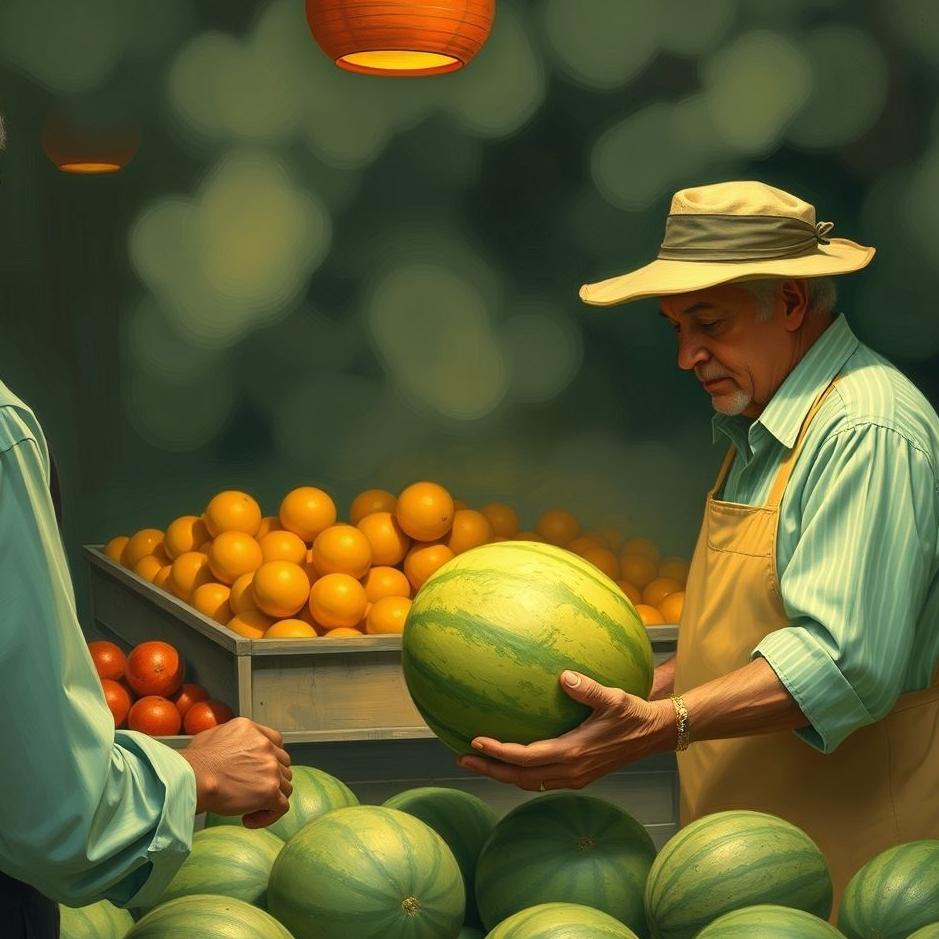 Dream : Buying a melon from a greengrocer in a dream