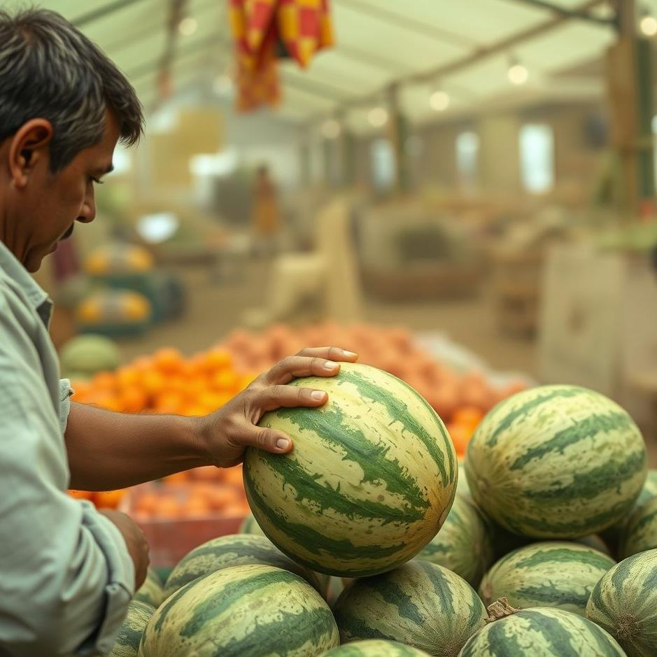 Dream : Buying a melon from the market in a dream