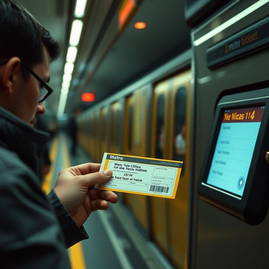 Dream : Buying a metro ticket in a dream