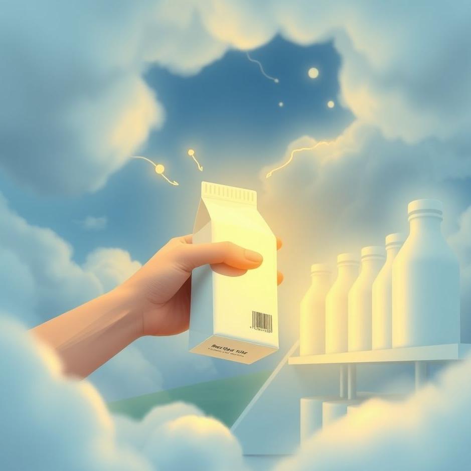 Dream : Buying a package of milk in a dream