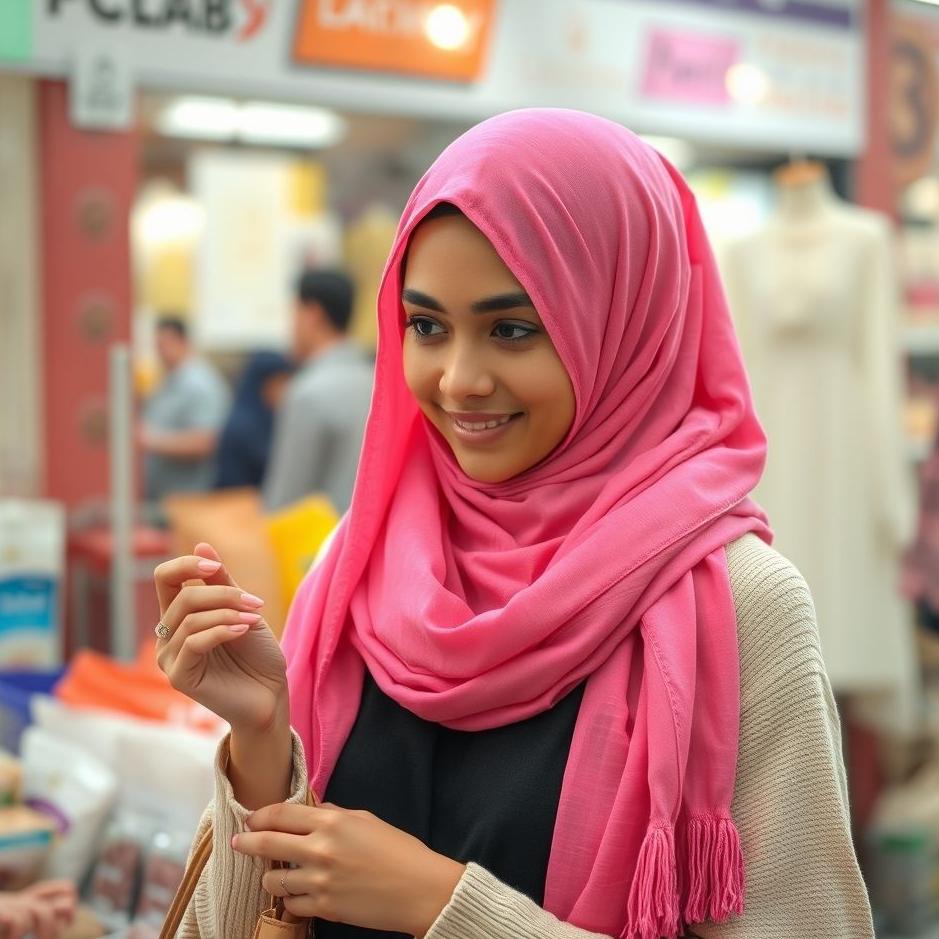 Dream : Buying a pink headscarf in a dream