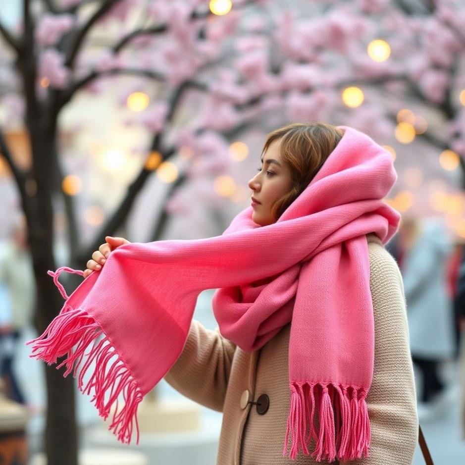 Dream : Buying a pink scarf in a dream