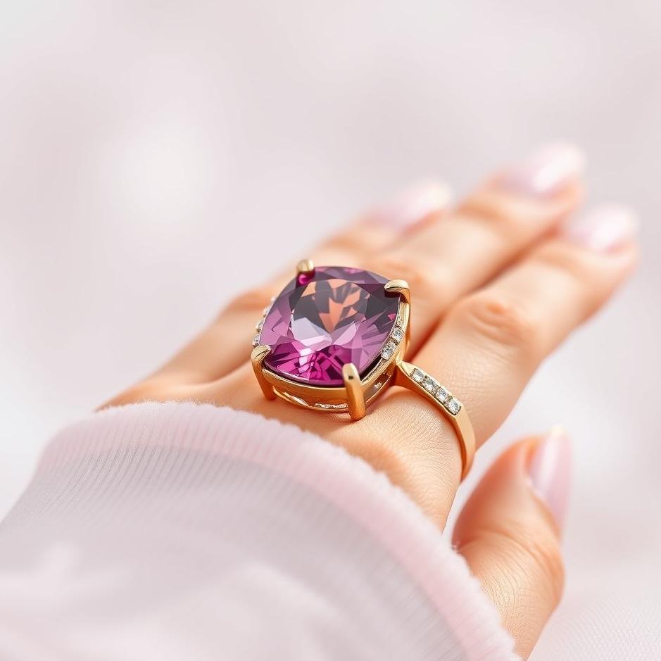 Dream : Buying a pink stone ring in a dream