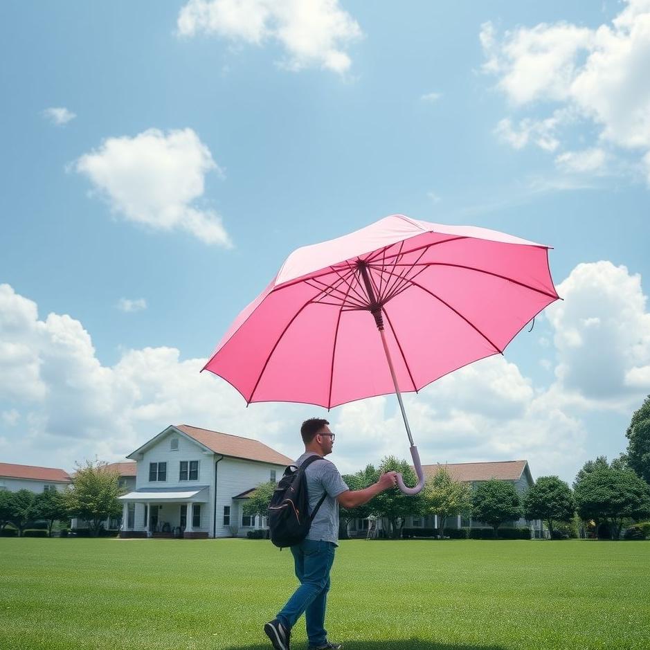 Dream : Buying a pink umbrella in a dream