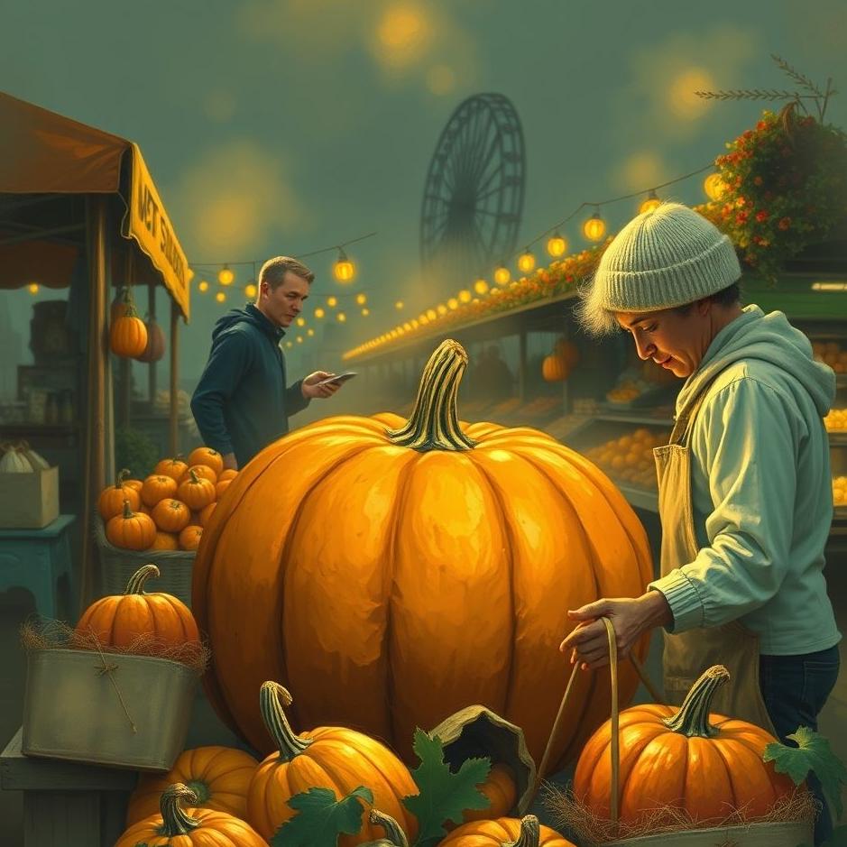 Dream : Buying a pumpkin from the market in a dream