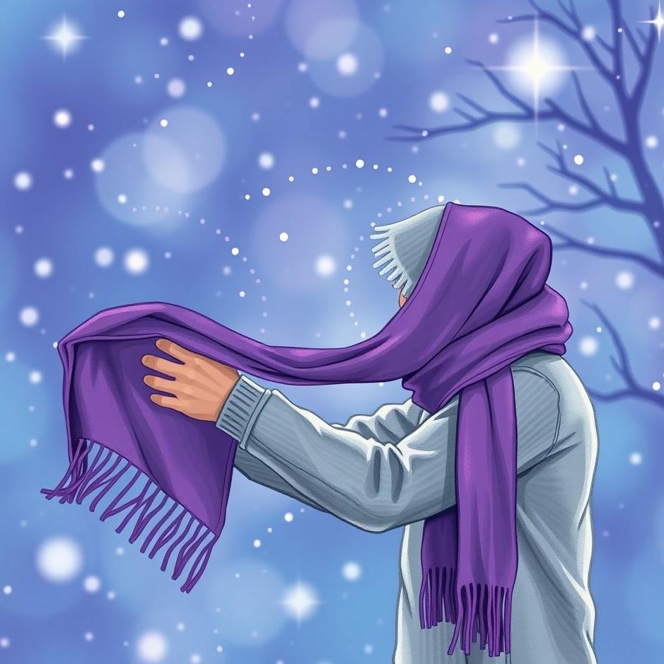 Dream : Buying a purple scarf in a dream