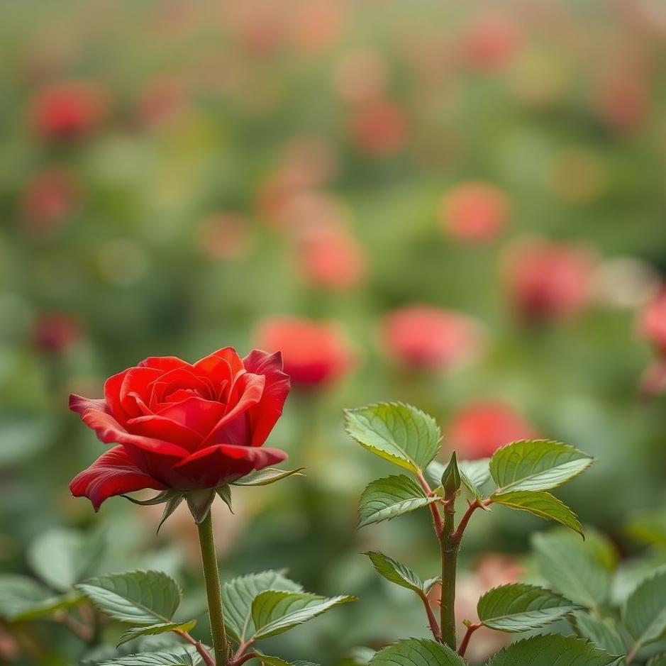 Dream : Buying a red rose sapling in a dream