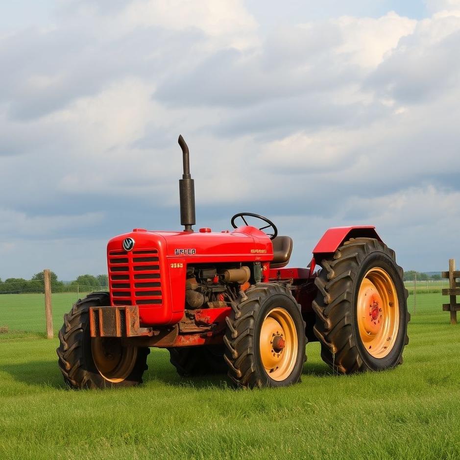 Dream : Buying a red tractor in a dream