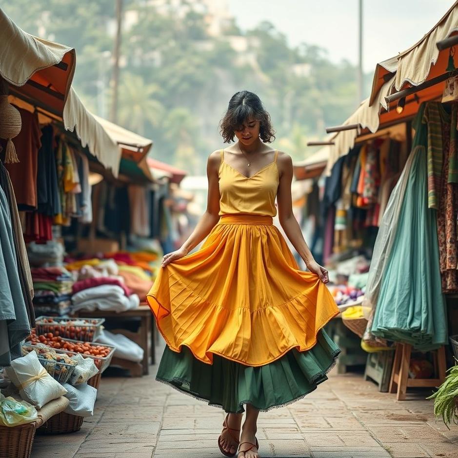 Dream : Buying a skirt from the market in a dream