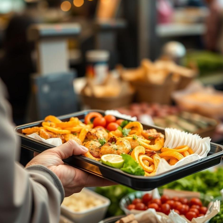 Dream : Buying a tray of food 