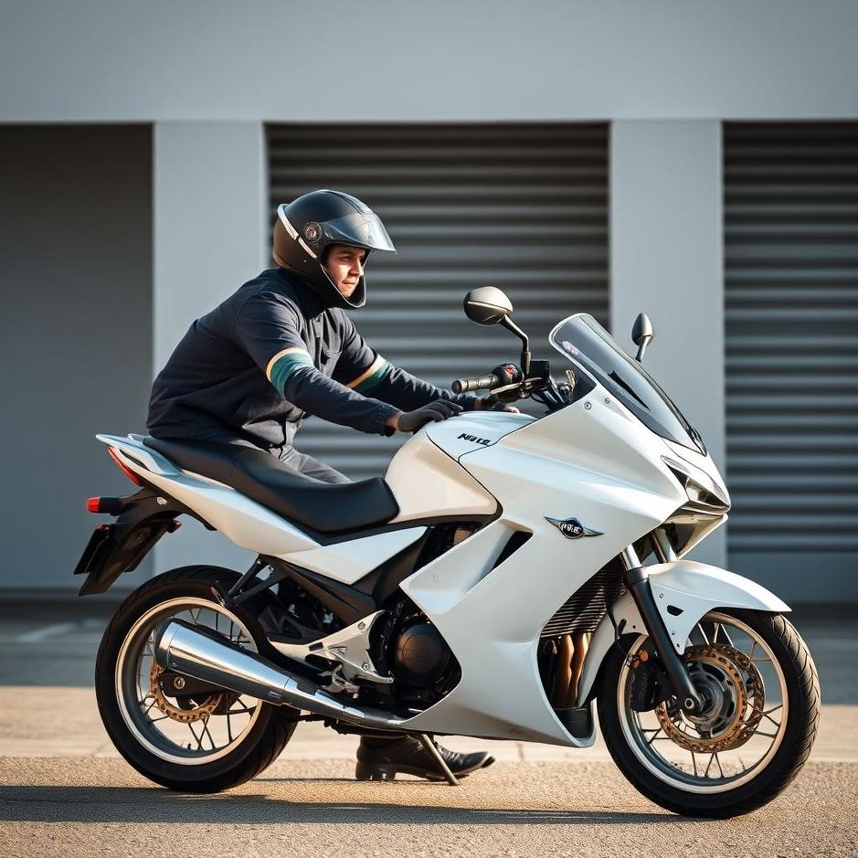 Dream : Buying a white motorcycle 