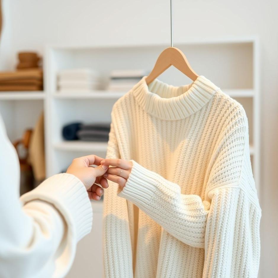 Dream : Buying a white sweater 