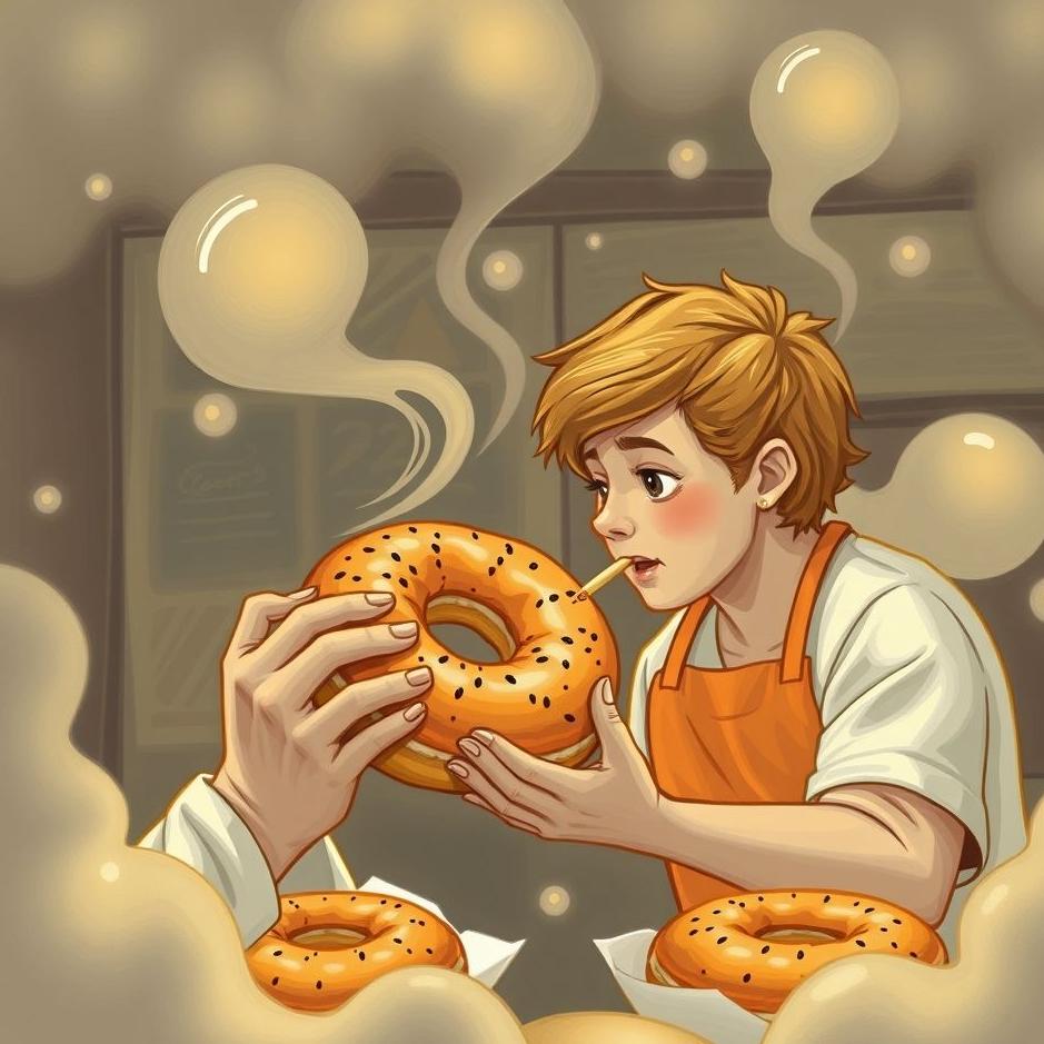 Dream : Buying and eating bagels in a dream