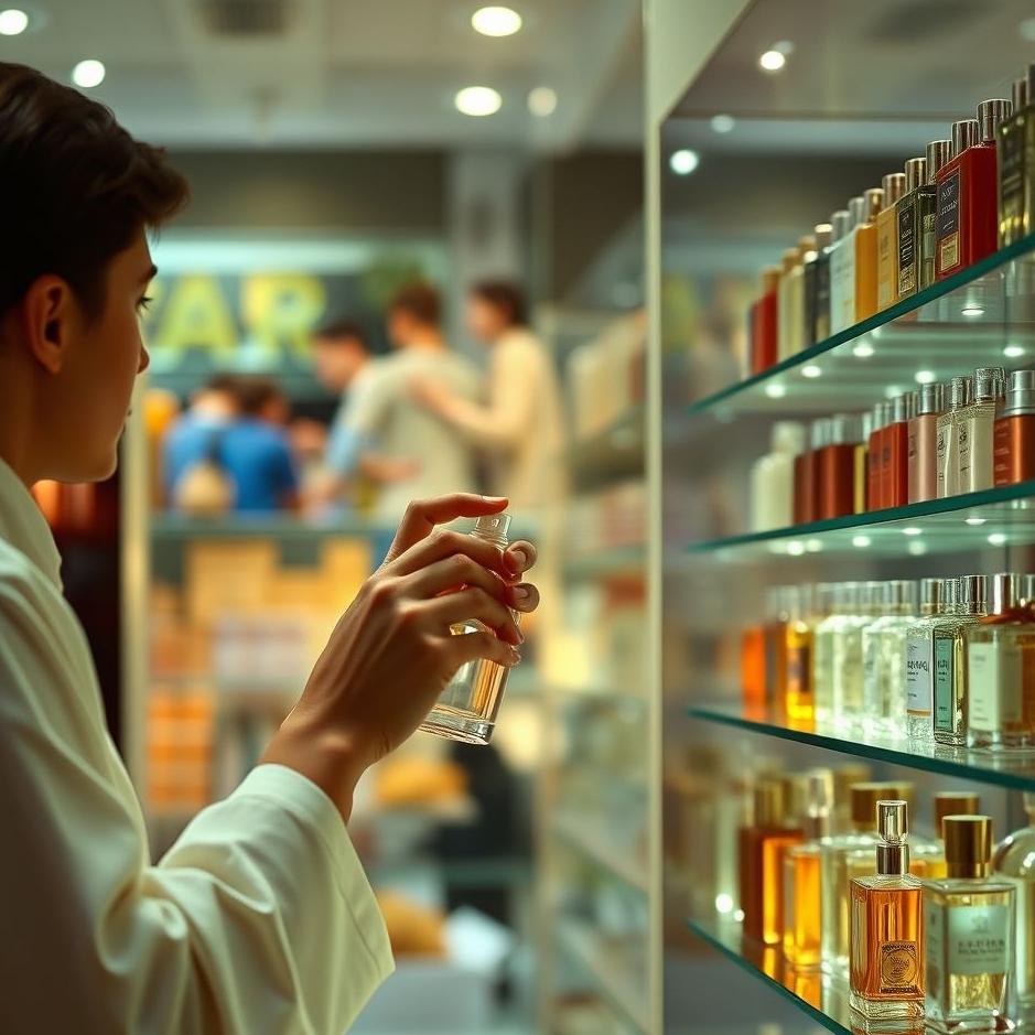 Dream : Buying and spraying perfume in a dream