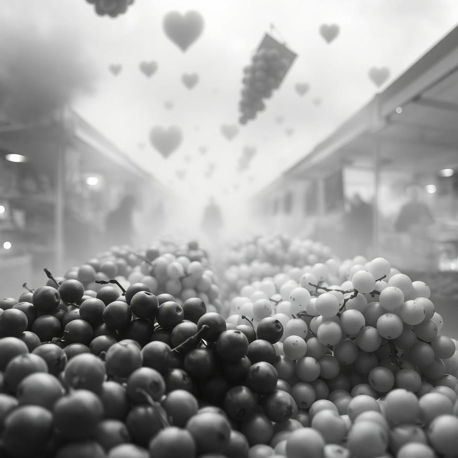 Dream : Buying black and white grapes in a dream