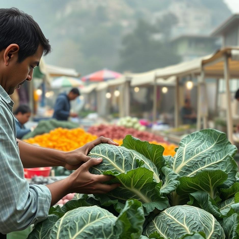 Dream : Buying black cabbage from the market in your dream