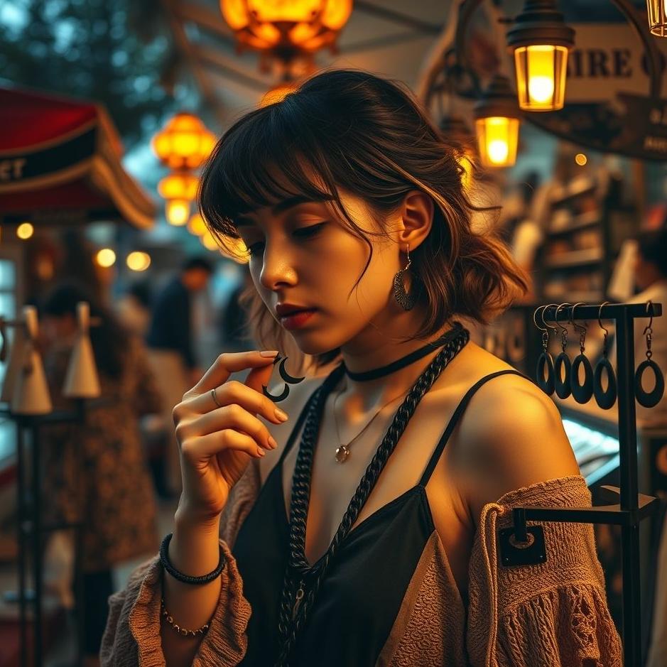 Dream : Buying black earrings in a dream