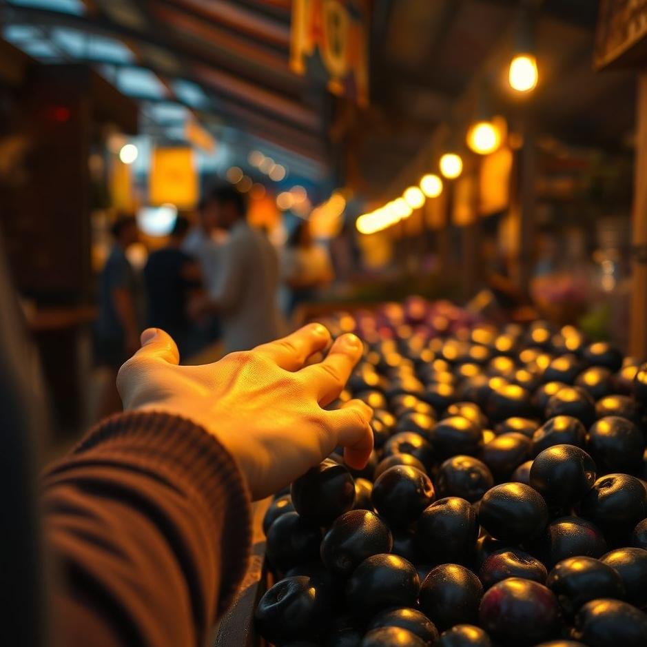 Dream : Buying black plums in a dream