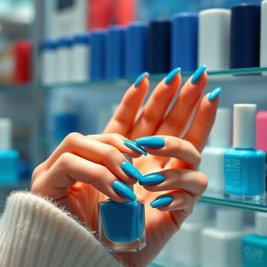 Dream : Buying blue nail polish in a dream