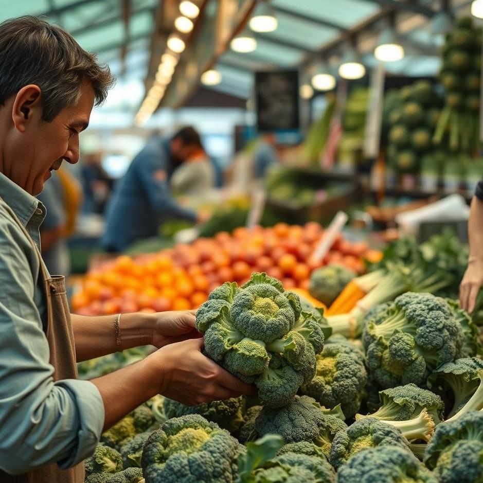 Dream : Buying broccoli from the market in your dream