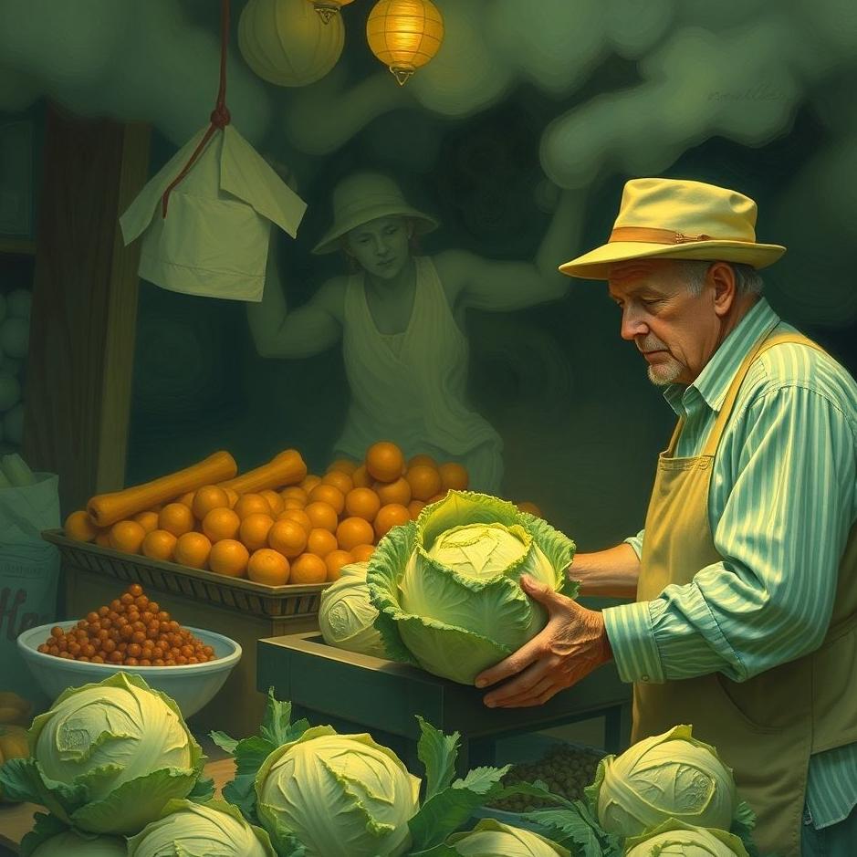 Dream : Buying cabbage from a greengrocer in a dream