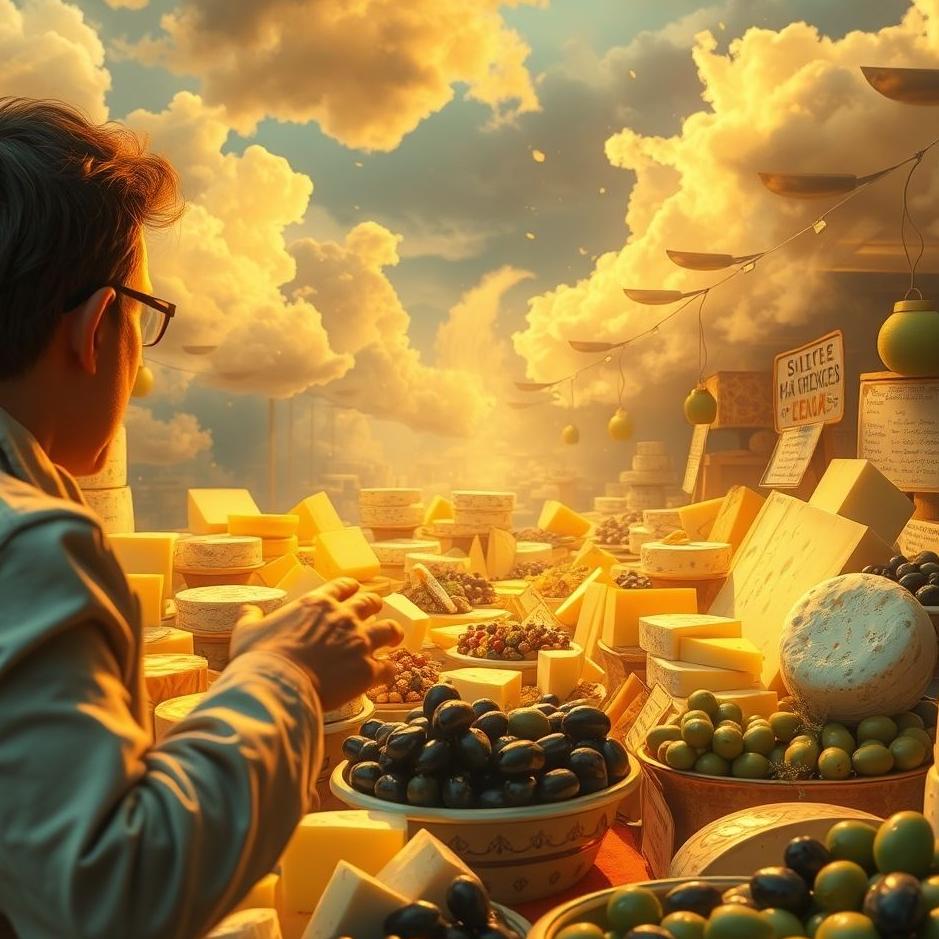 Dream : Buying cheese and olives in a dream