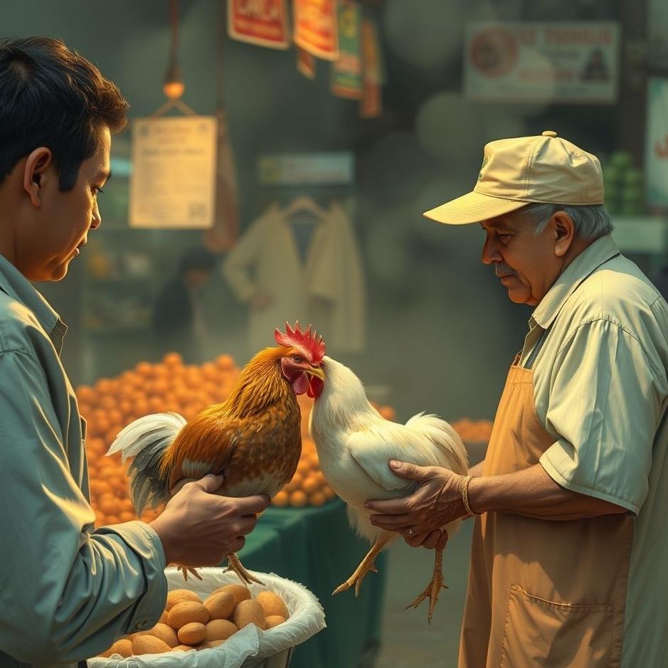 Dream : Buying chicken from the market in a dream