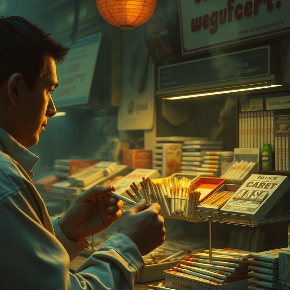Dream : Buying cigarettes from the market in a dream