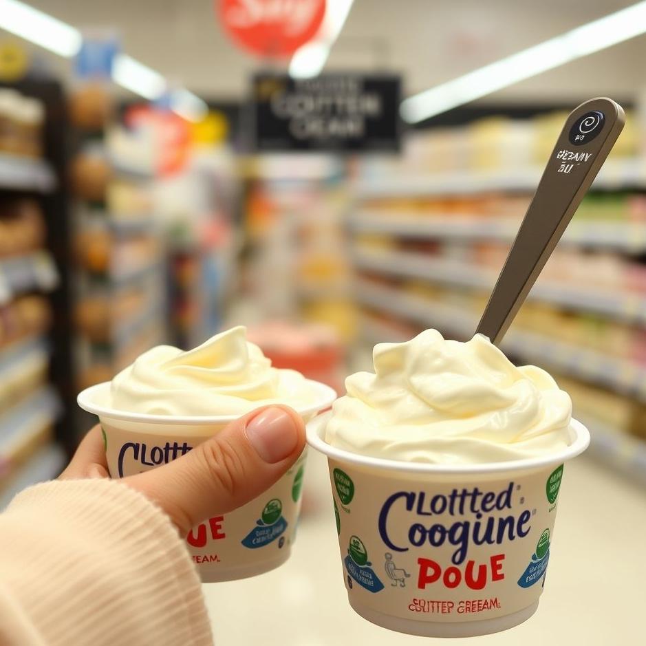 Dream : Buying clotted cream yogurt in a dream