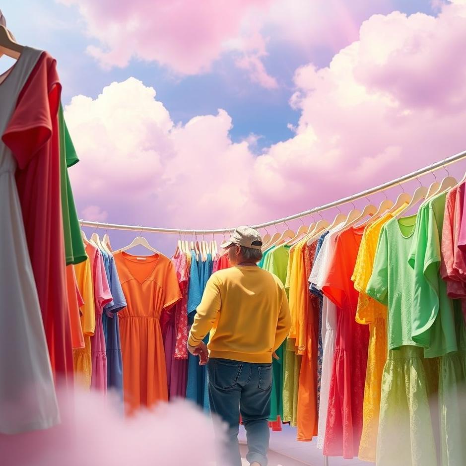 Dream : Buying colorful clothes in a dream