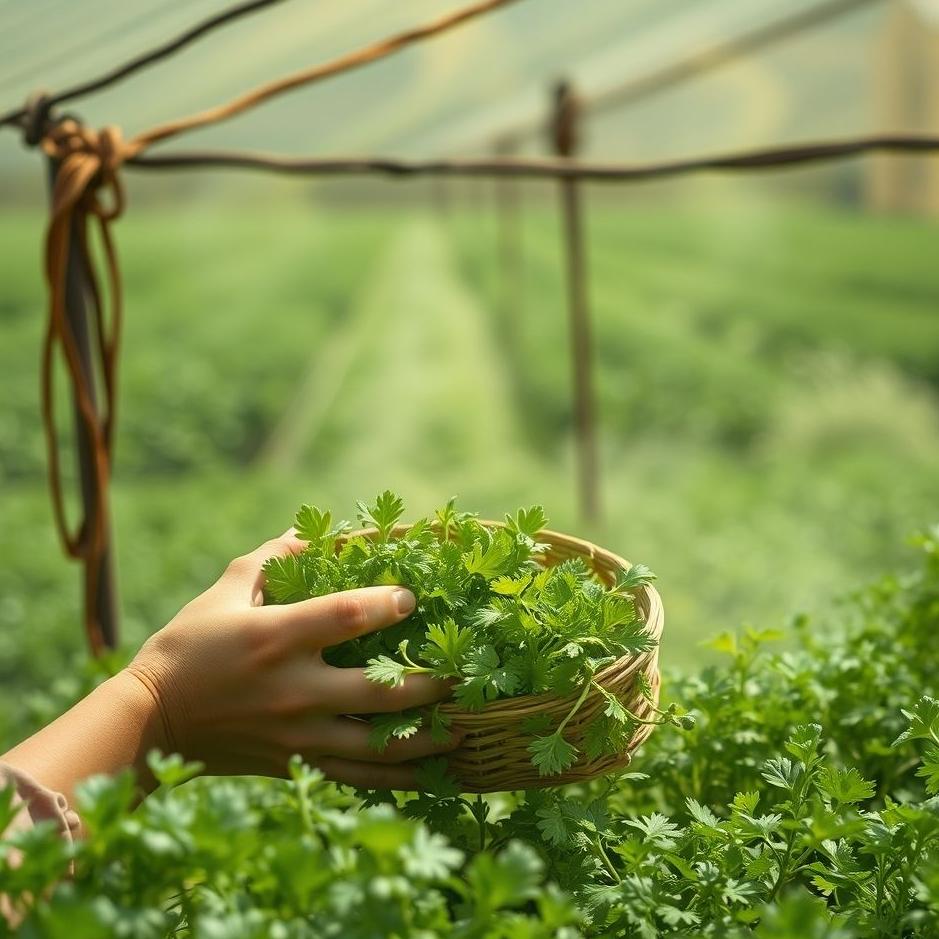 Dream : Buying coriander in a dream
