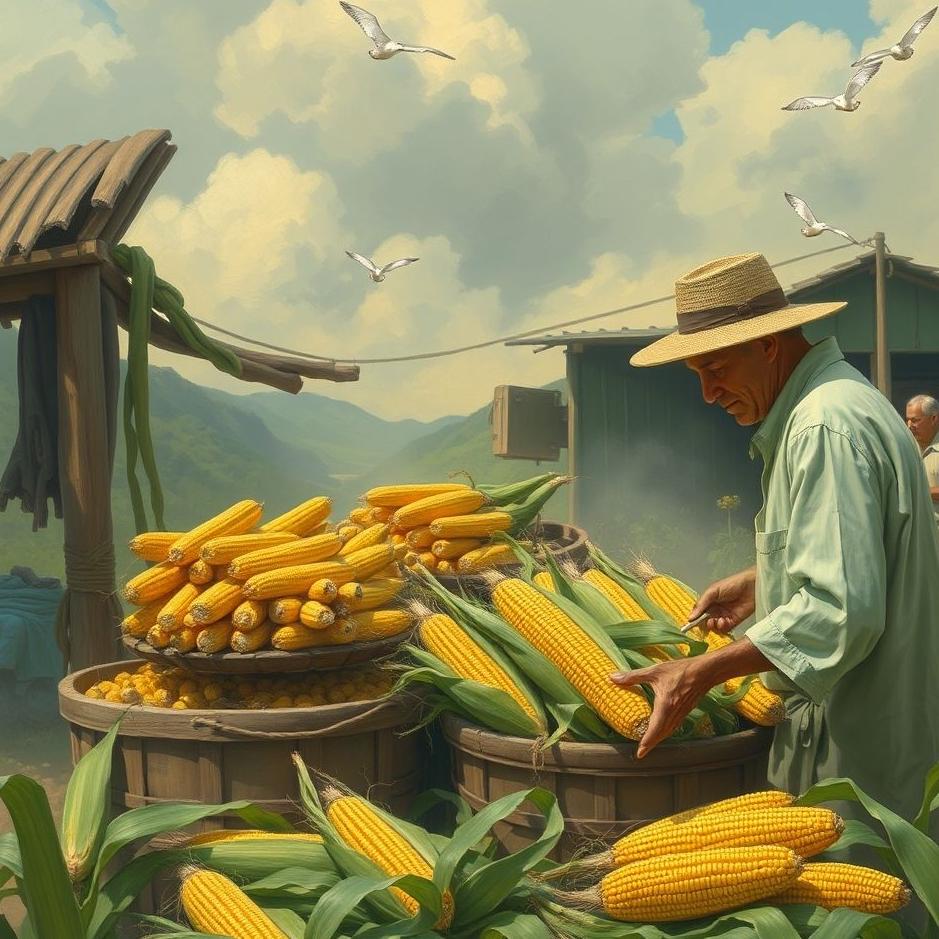 Dream : Buying corn from the market in a dream