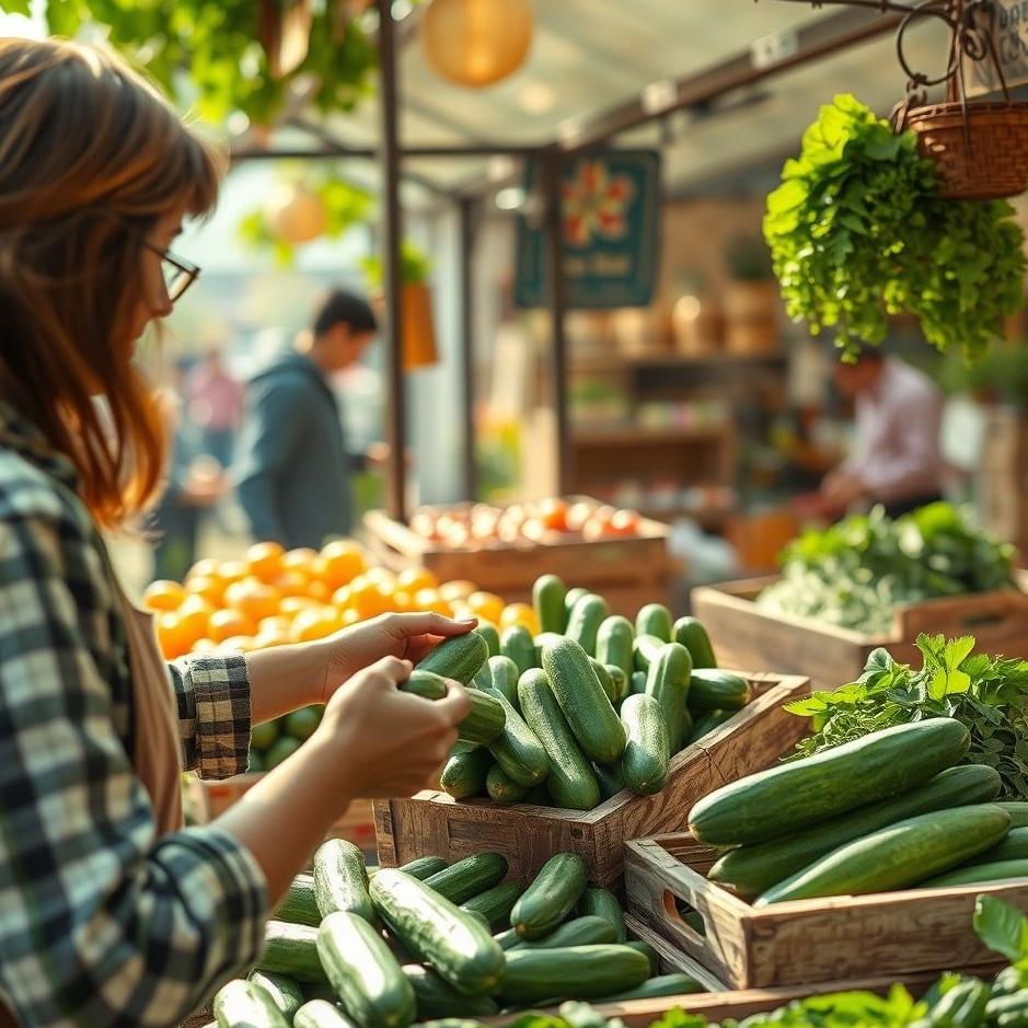Dream : Buying cucumbers from a greengrocer in a dream
