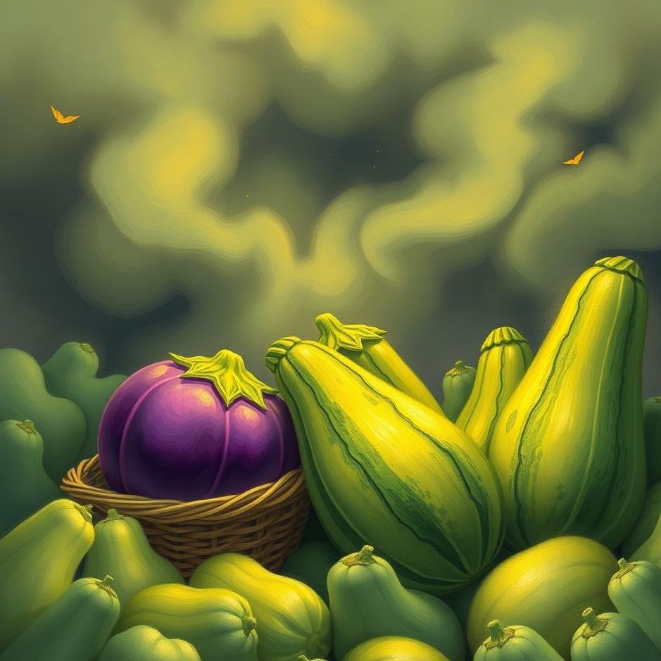 Dream : Buying eggplant and zucchini in a dream