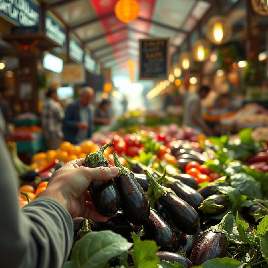 Dream : Buying eggplants from the market in a dream
