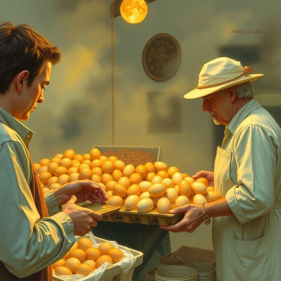 Dream : Buying eggs from the market in a dream