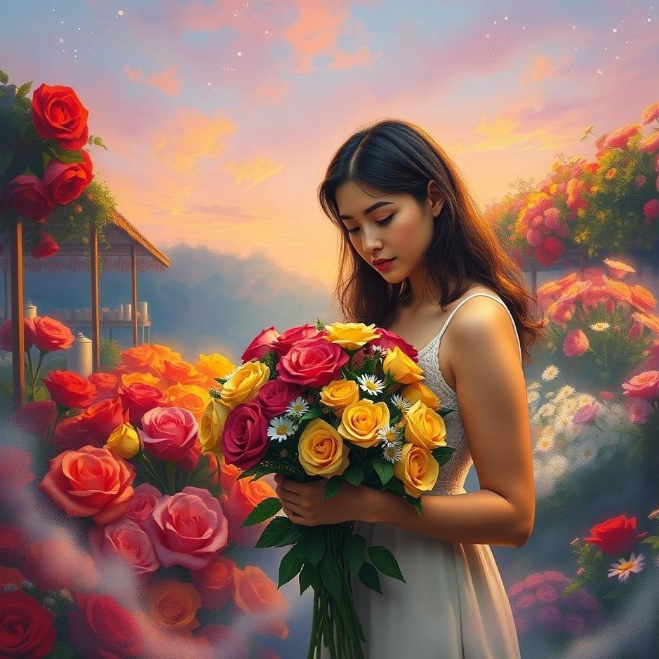 Dream : Buying flowers for yourself in a dream