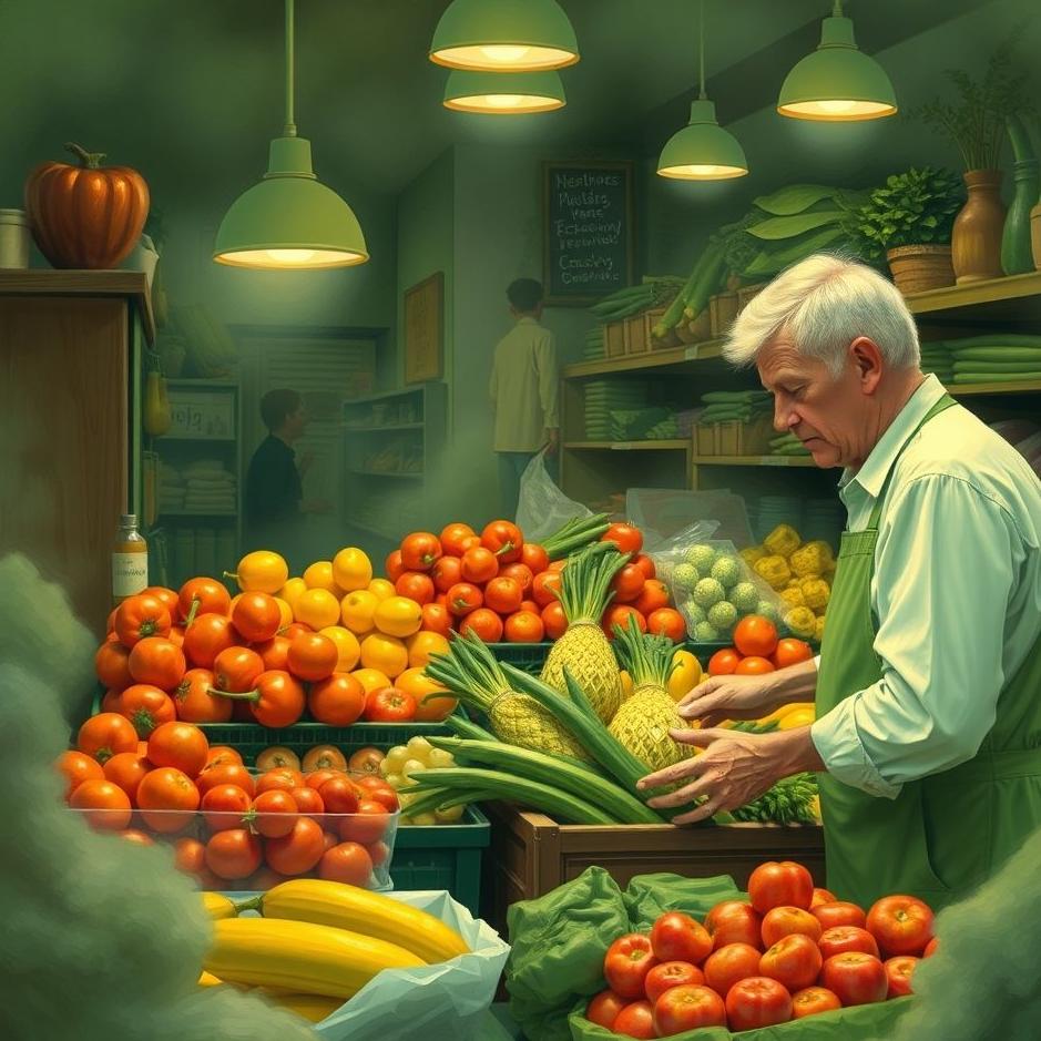 Dream : Buying fruits and vegetables from a greengrocer in a dream