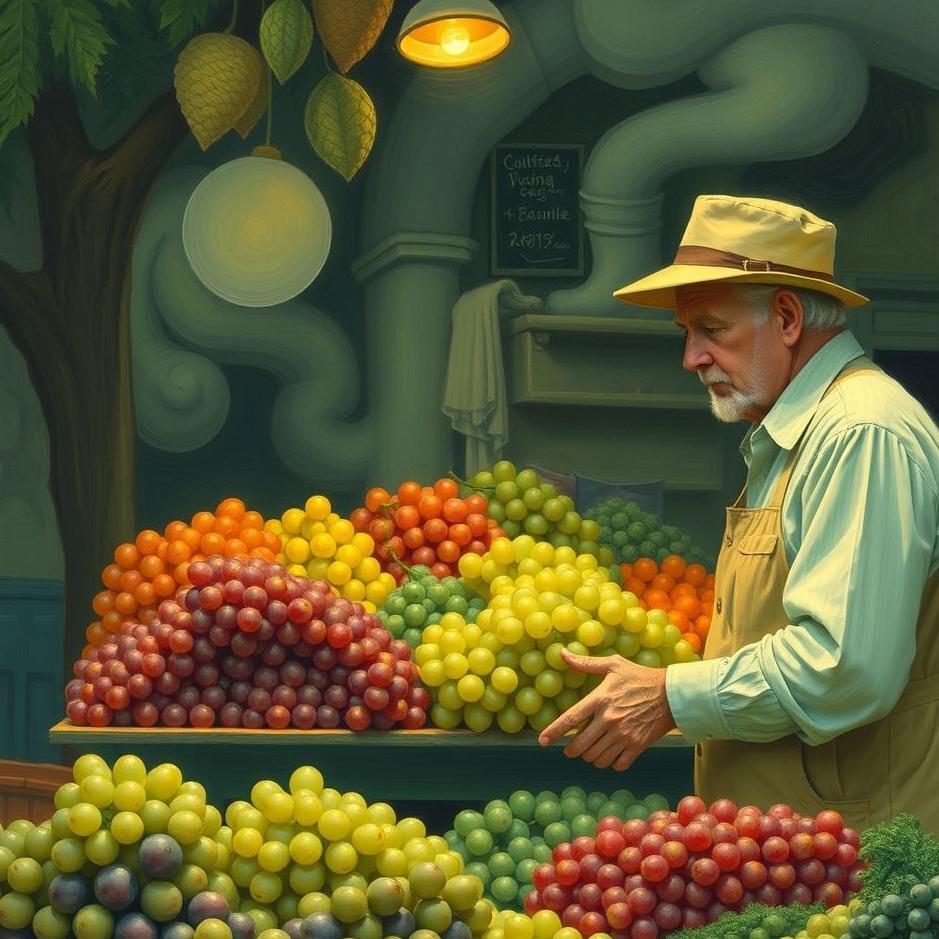 Dream : Buying grapes from a greengrocer in a dream