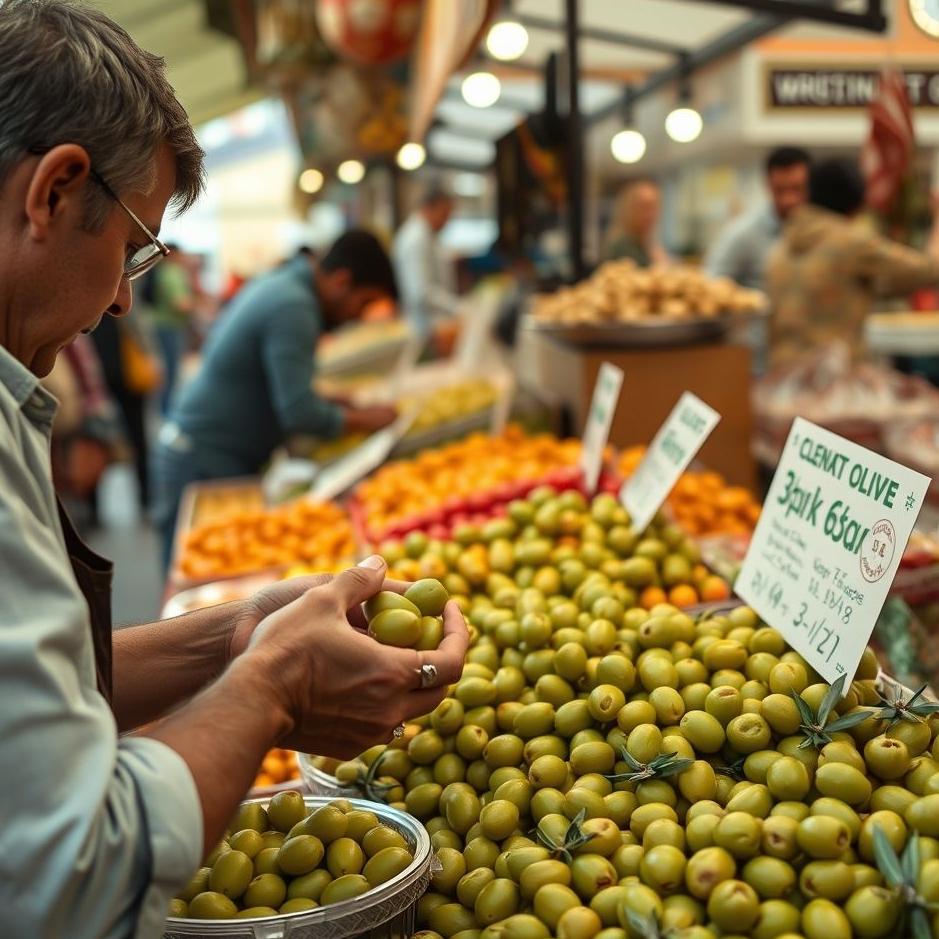Dream : Buying green olives from the market in your dream
