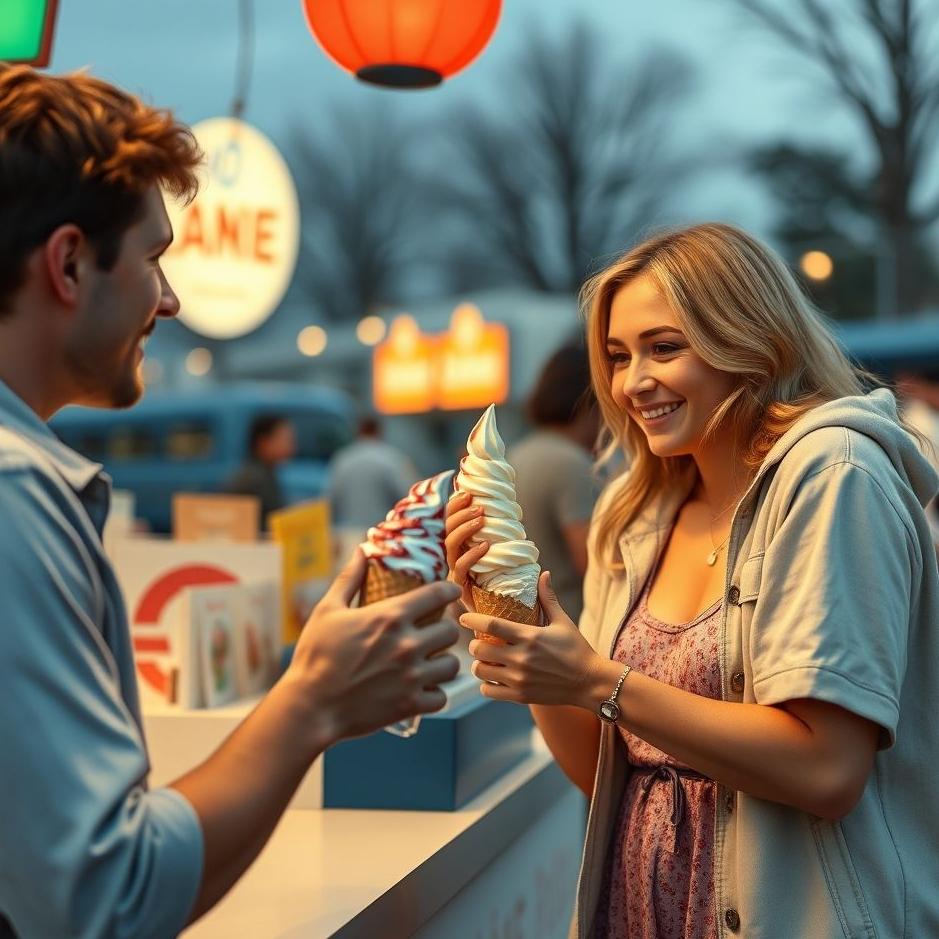 Dream : Buying ice cream for the girl you love in your dream