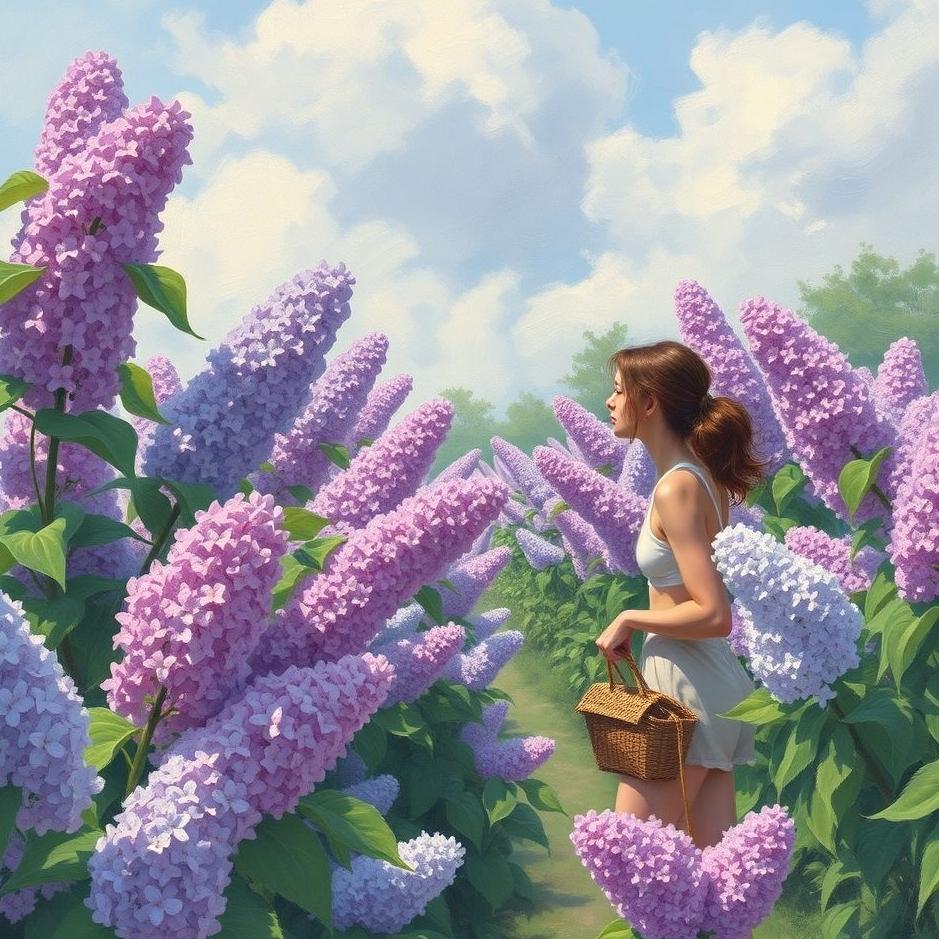 Dream : Buying lilacs in a dream