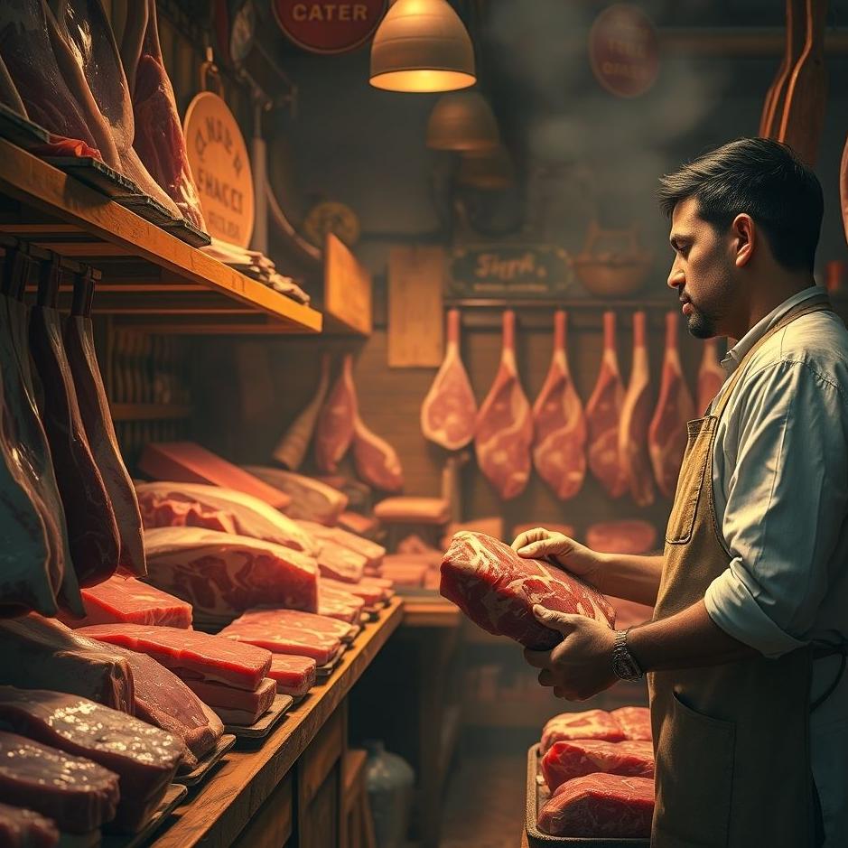 Dream : Buying meat from a butcher in a dream