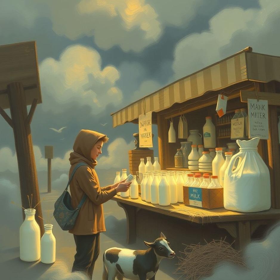 Dream : Buying milk from the market in a dream