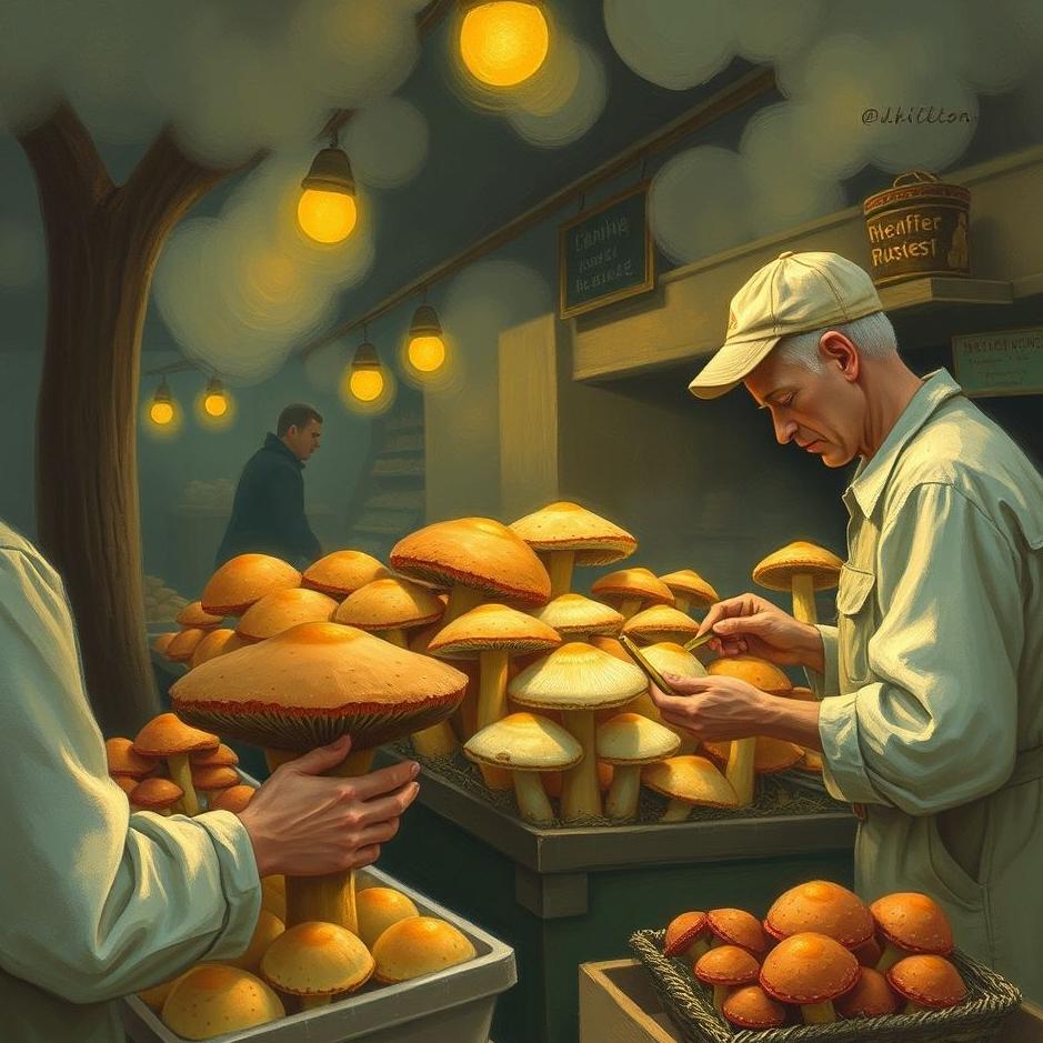 Dream : Buying mushrooms from the market in a dream